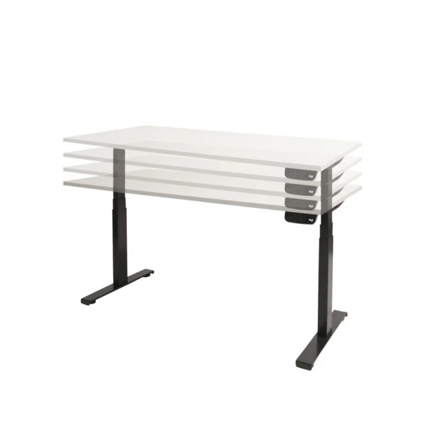 Bureau Dextro Plus, zit/sta, electrisch verstelbaar 65-130cm