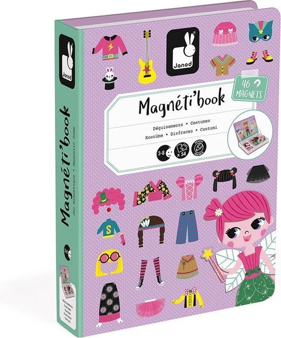 Janod Magnetibook - Verkleedfeest meisjes