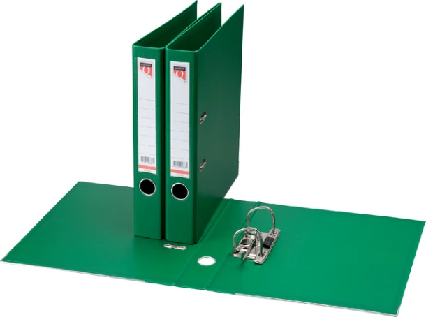 Ordner Quantore A4 50mm insteek rugetiket groen