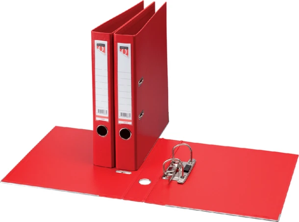 Ordner Quantore A4 50mm insteek rugetiket rood