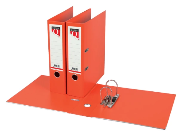 Ordner Quantore A4 80mm insteek rugetiket oranje