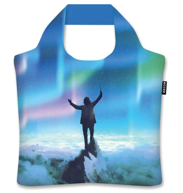 Ecozz opvouwbare draagtas -Aurora Borealis