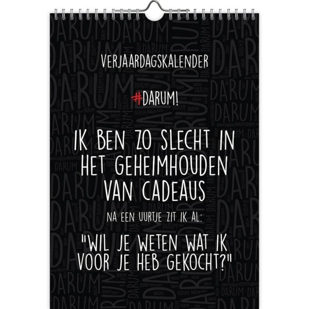 Verjaardagskalender A4 Darum