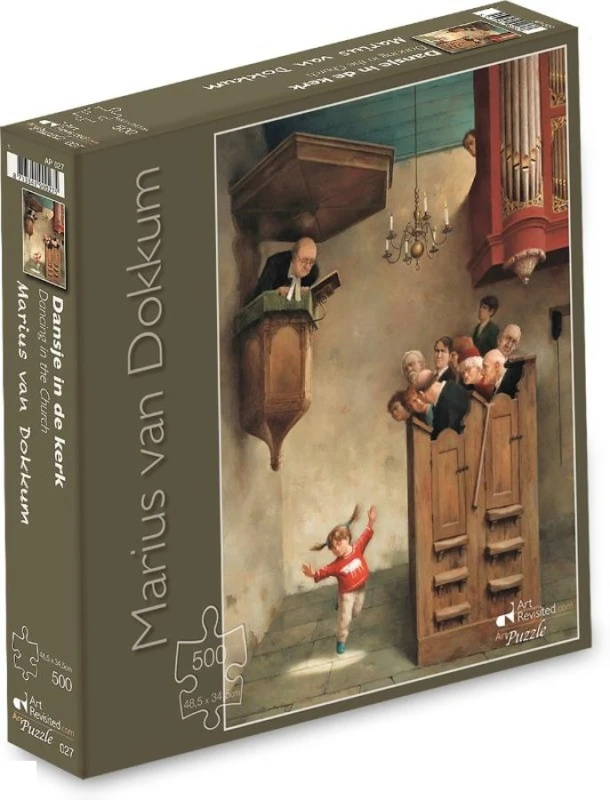 Puzzel Dansje in de Kerk - Marius van Dokkum 500st