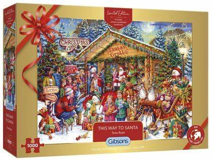 Puzzel Gibson 1000 st This way to Santa 2020