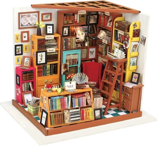 Robotime Sam's Study Library (Reset Version) DG102