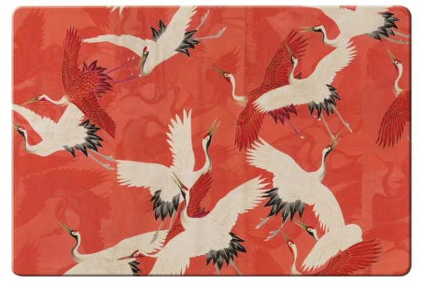 Placemat: Woman haori with Red and White Cranes, Collection Rijksmuseum Bekking