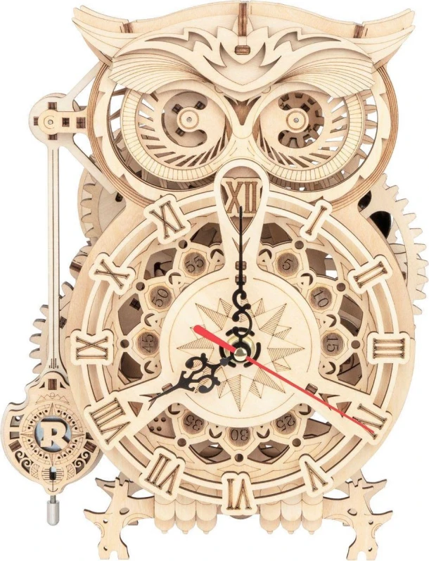 Robotime Rokr Owl Clock LK503