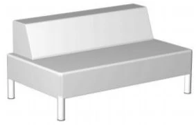 Loungebank Vepa Moi 2-zits, brede rugleuning