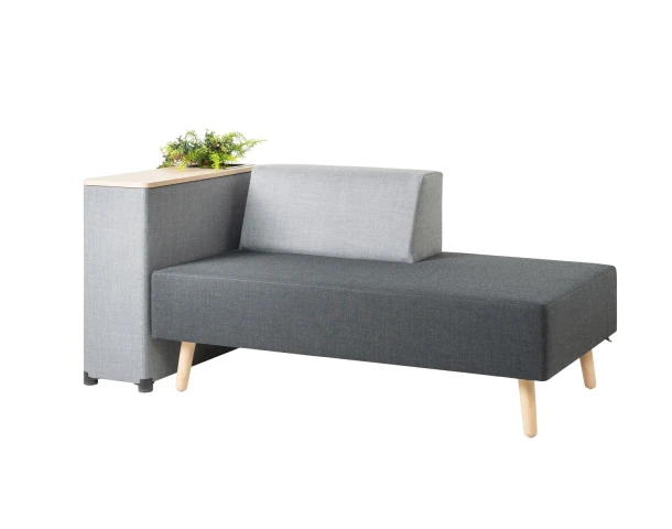 Loungebank Vepa Moi 3-zits, met smalle rugleuning links, rechts of midden