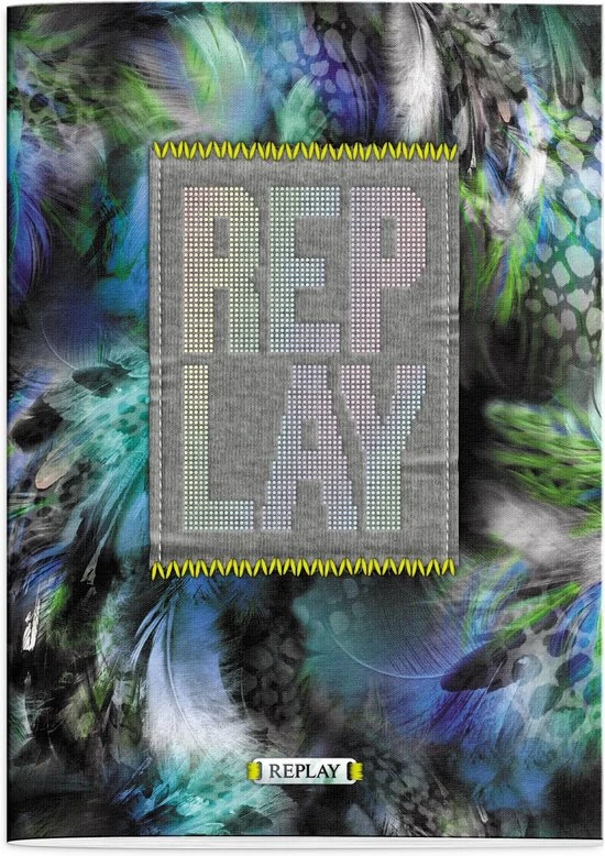 Schrift Replay Girls peacock A4 gelijnd (162RPG210