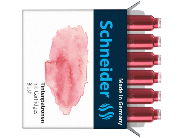 Inktpatronen Schneider/pelikan/bruynzeel pastel Blush doos 6st.