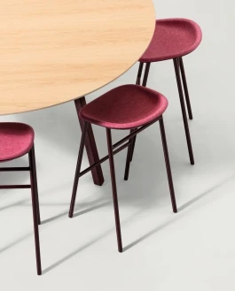 Barkruk De Vorm LJ4, zithoogte 65cm, zitting vilt