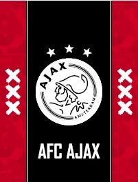 Schrift A4 lijn Ajax wit/rood/wit  3-pack