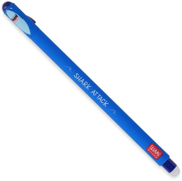 Uitgumbare gelpen - blauw - SHARK Legami