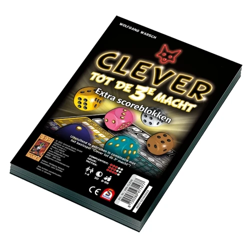 Scoreblokken Clever tot de 3e macht twee stuks - Dobbelspel