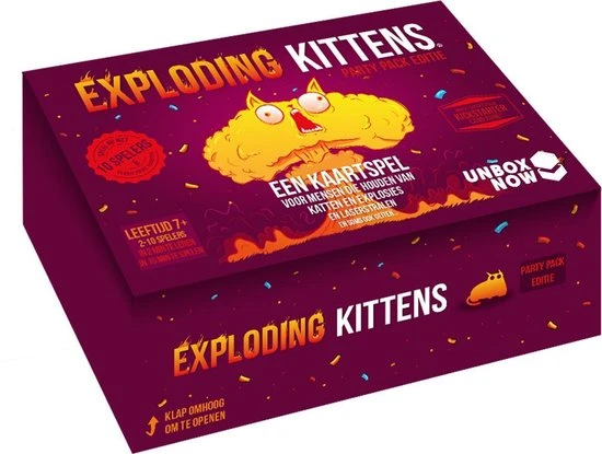 Kaartspel Exploding Kittens Party Pack NL