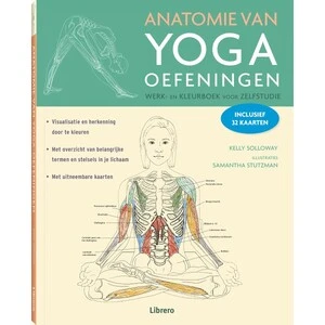 Anatomie van yoga oefeningen ¿ Werk- en kleurboek