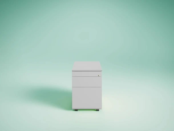 Verrijdbaar ladenblok Vepa 4-ladig, 75cm diep, metaal