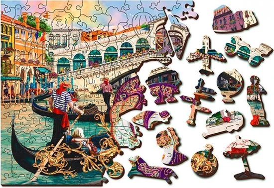 Puzzel Wooden puzzle Venice Carnival 300 stukjes