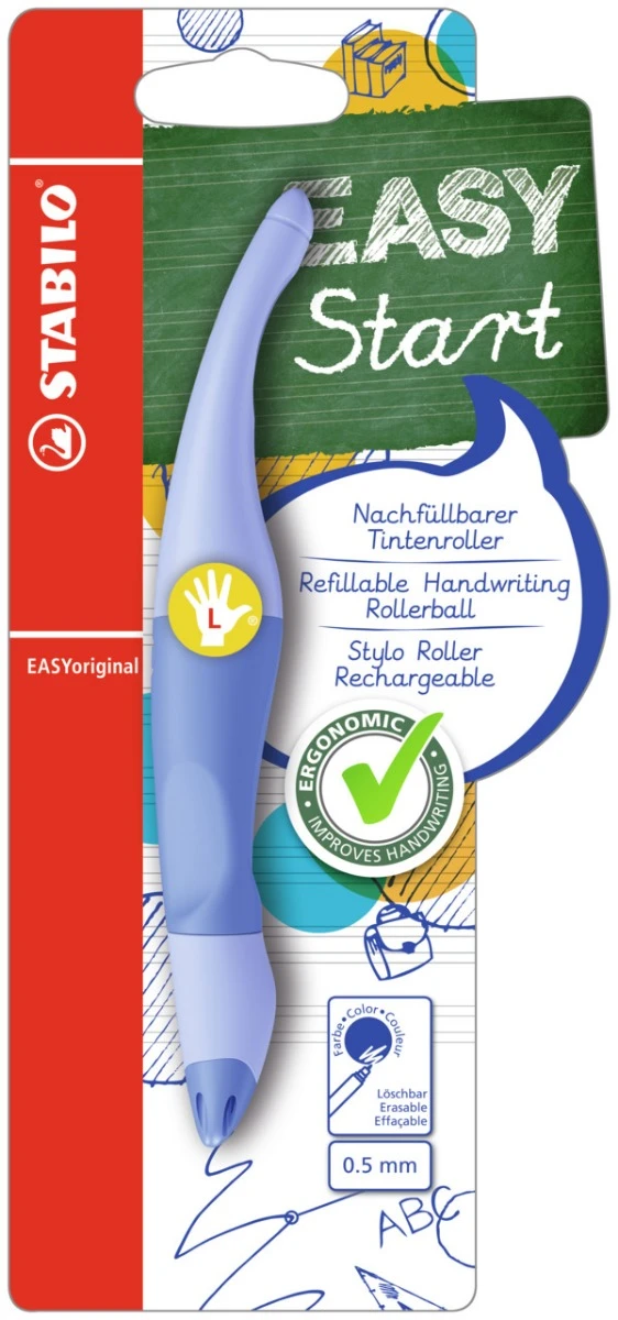 STABILO EASYoriginal - ergonomische rollerball - linkshandig - luchtig blauw
