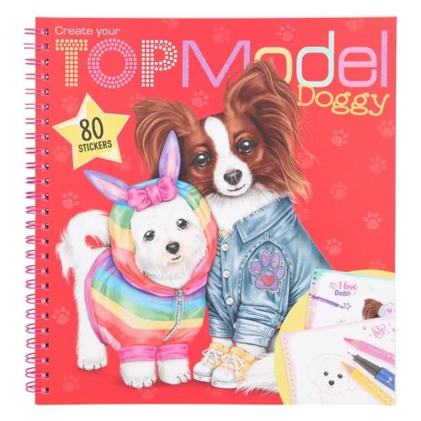 Kleurboek TOPModel Create your TOPModel Doggy