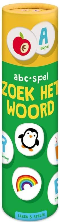 Spelletje in koker  : zoek het woord