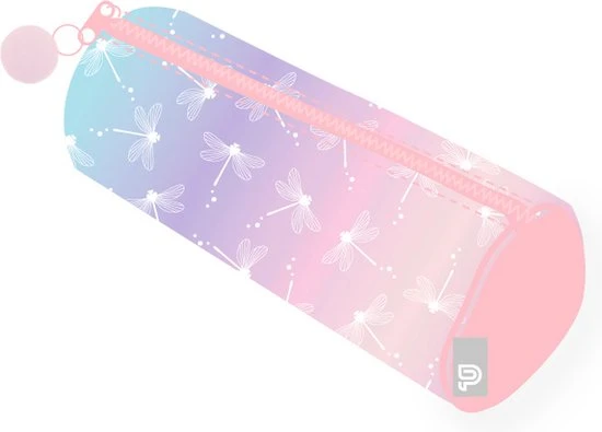 Pennenetui Purple Passion rond ca. 20x6cm