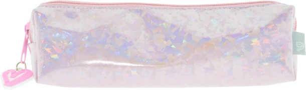 Pennenetui Purple Passion driehoek PU 20x5x6cm roze