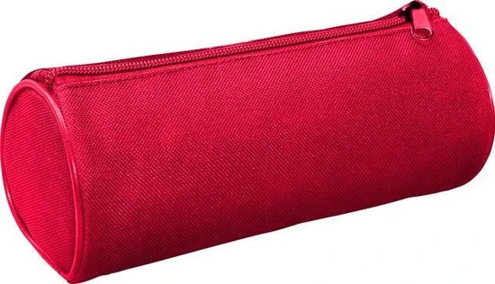 Pennenetui rond, 20x8,5cm rood Kangaro