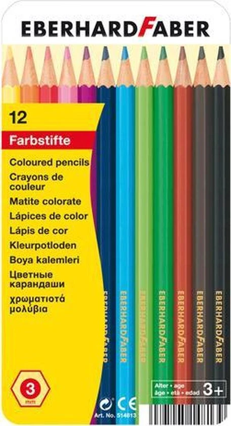 Kleurpotloden Eberhard Faber Classic metaaletui a