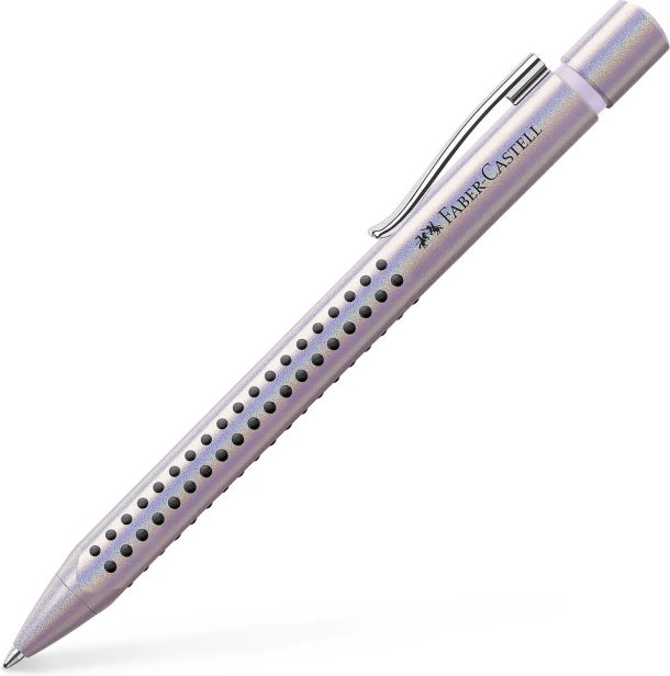 Balpen FC Grip Glam XB 15st, ass. kleuren zilver, parel, paars: