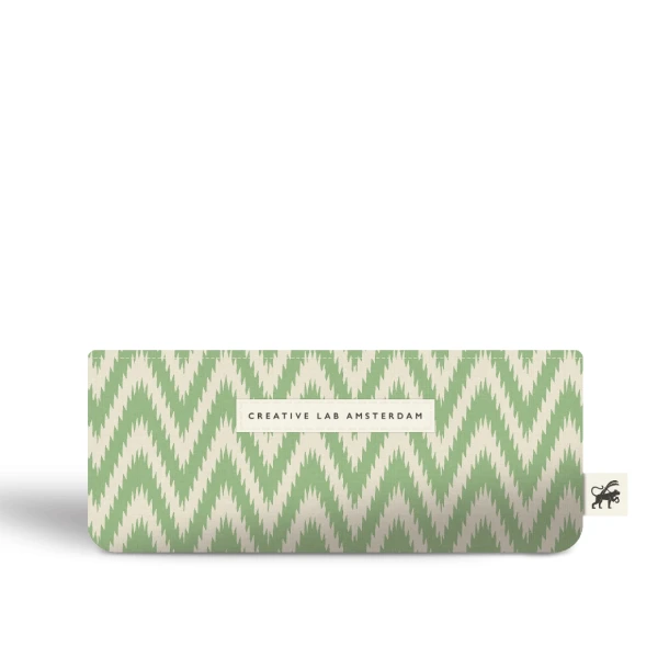 Pennenetui small Ikat Green Creative Lab