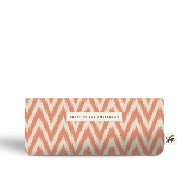 Pennenetui small Ikat Orange Creative Lab