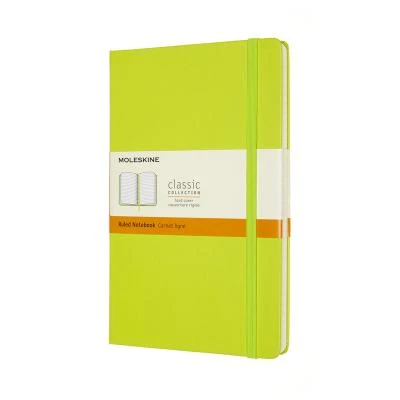 Notebook Large Ruled Hard Cover Lemon Green