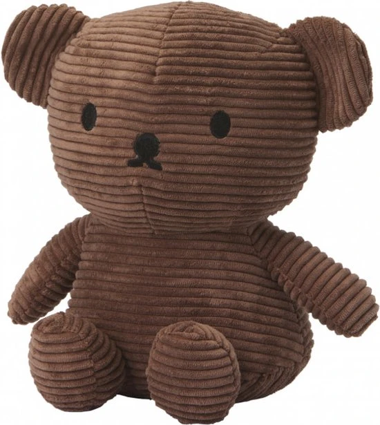 Knuffel Boris Bear Corduroy Brown - 24 cm