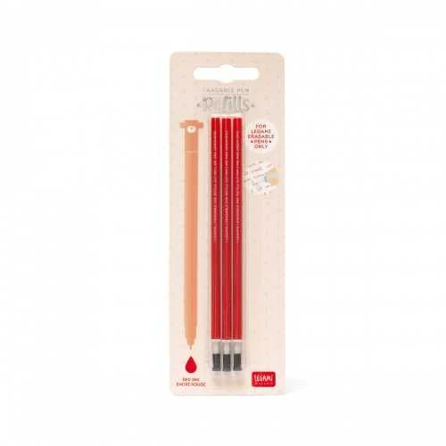 Vulling Uitgumbare gelpen - Rood Legami pak a3