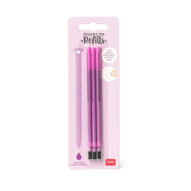 Vulling Uitgumbare gelpen - Paars Legami pak a3