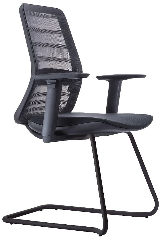 Vergaderstoel Tonique Cantilever, rug mesh zwart