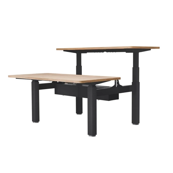 Duo zit-sta bureau Koplus Mount 160x80cm zwart
