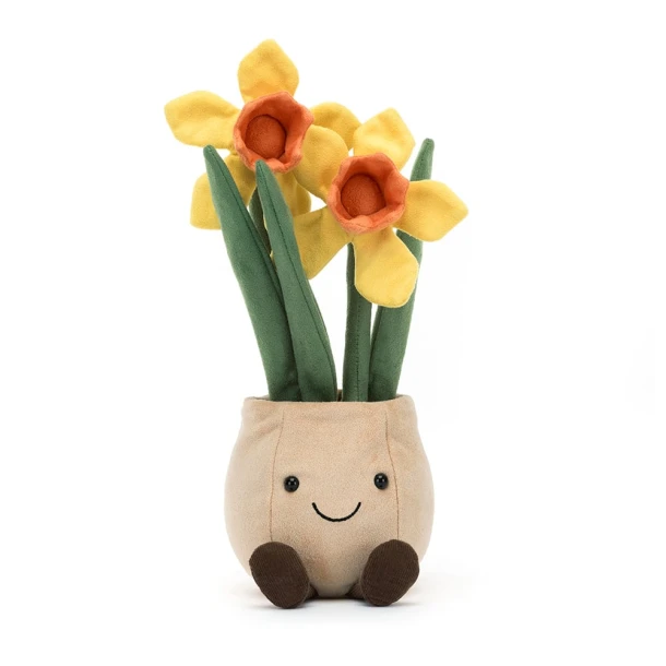 Jellycat knuffel Amuseables Daffodil Pot