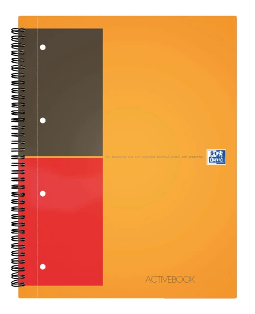 Spiraalblok Oxford International Activebook A4 gelinieerd