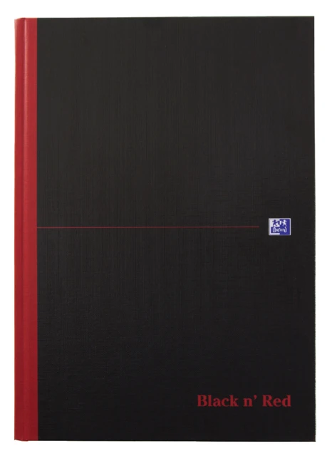Notitieboek Oxford Black nā Red A4 96vel gelinieerd ass.