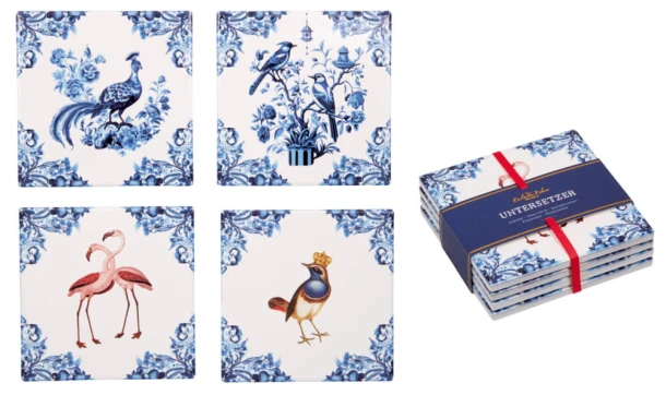 Onderzetter Tegeltjes / Delfts blauw 4 stuks
