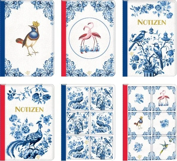 Notitieboekjes A6 Tegeltjes / Delfts blauw