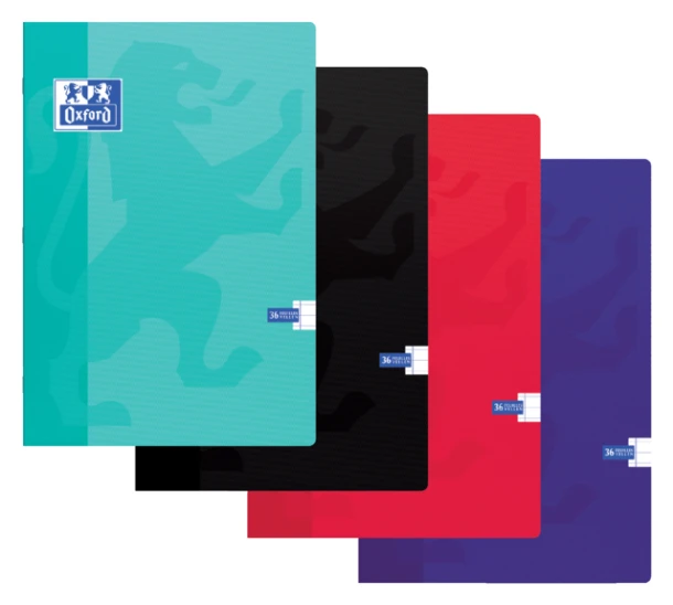 Schrift Oxford School A4 72blz gelinieerd assorti