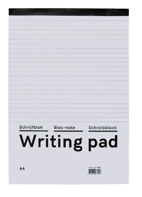 Schrijfblok Qbasic A4 60gr lijn pak 10 stuks