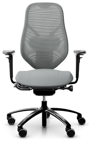 Bureaustoel RH Mereo Mesh Zwart, Large rugleuning