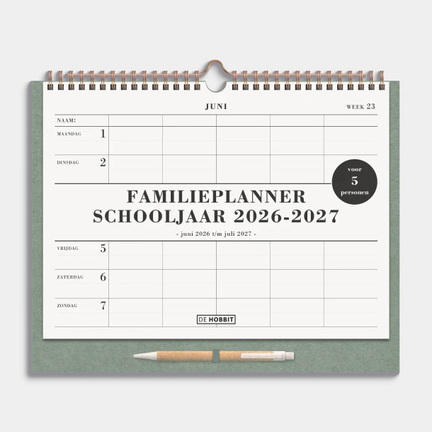 Familieplanner 2026-2027 Spiraal D3