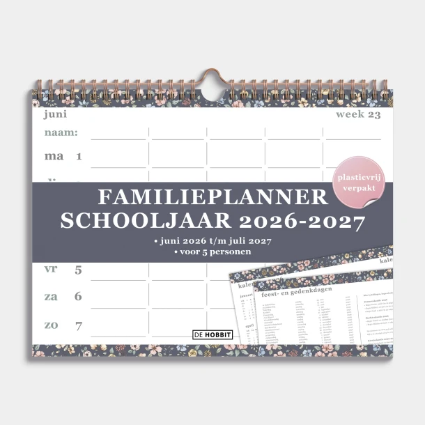 Familieplanner 2026-2027 Spiraal D4